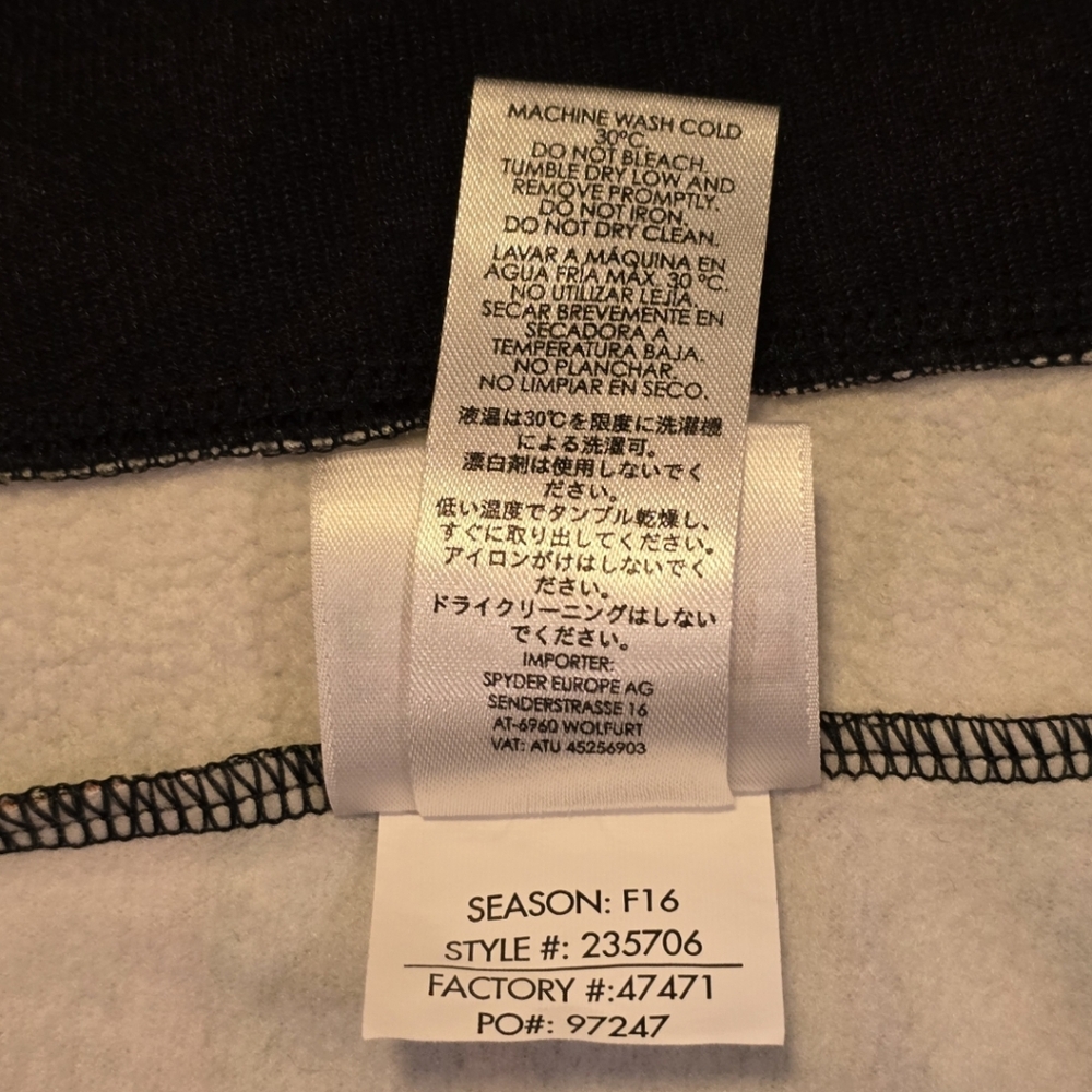 SPYDER Youth Multicolored Ryze Spectra Fleece Hooded Jacket Unisex XL (18) - Picture 16 of 16